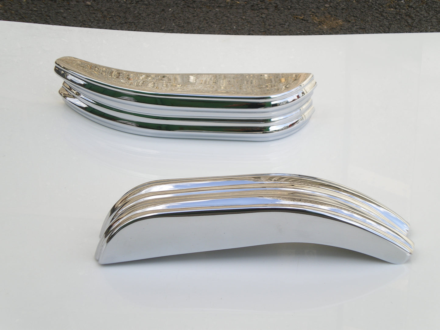 JAGUAR XK120 REAR BUMPERS PAIR BD2856/1 R/H BD2856/2 L/H