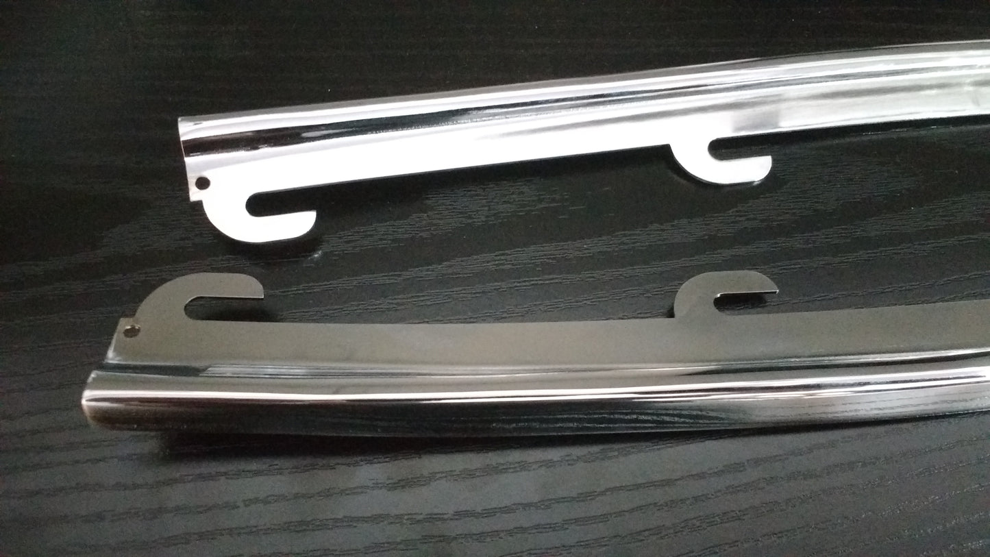 JAGUAR XK150 DHC CANTRAIL CHROMES PAIR BD13415/6